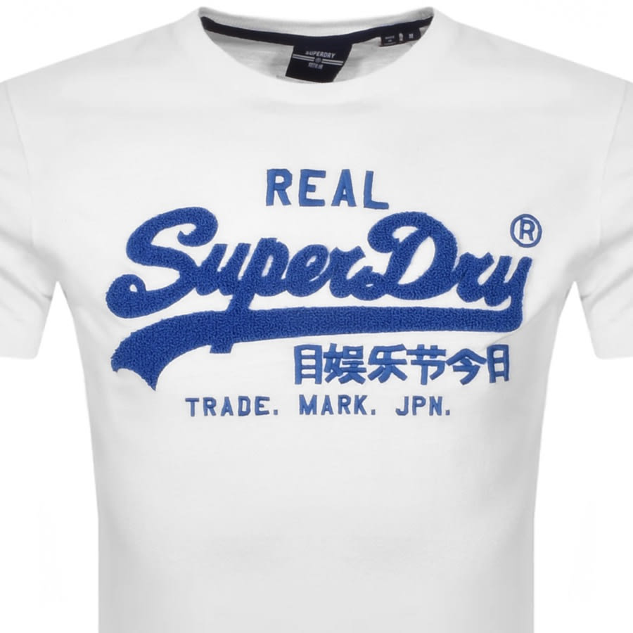 Alternative Image for ProductSuperdry Vintage Logo Chenille T Shirt White2